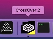 CodeWeavers CrossOver indítása. Kattintás a nagyobb mérethez!